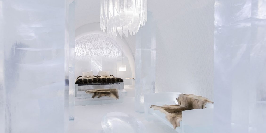 Übernachten im Eis – Eishotel Jukkasjärvi