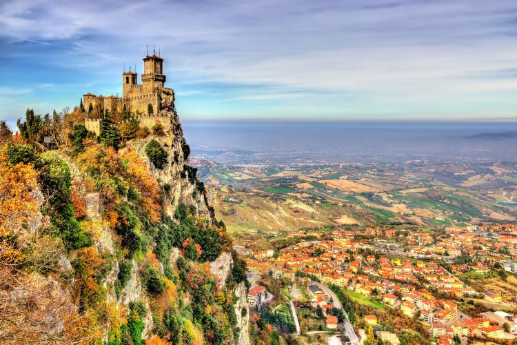 Blick auf San Marino