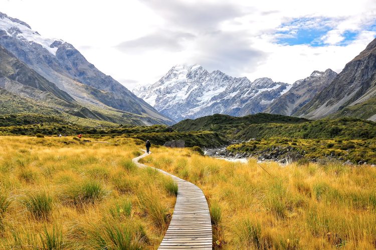 Wanderweg durch den Mount Cook Nationalpark