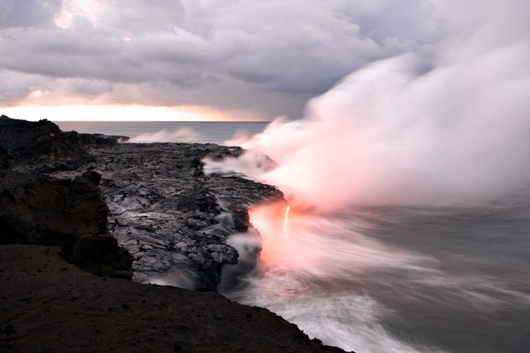 Lava-Landschaft auf Hawaii