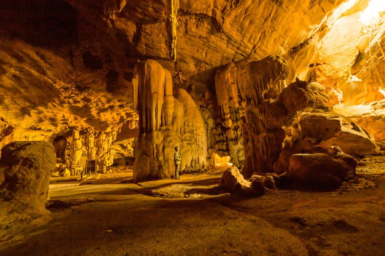 In der Grotte von Postojna