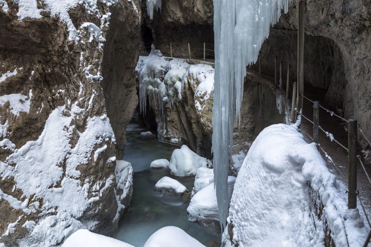 Eiszapfen in der Partnachklamm