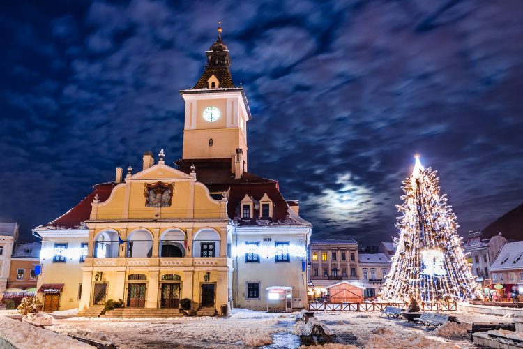 Traumhafte Winterstadt Brașov