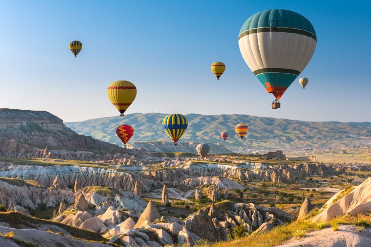 Heißluftballons über Kappadokien