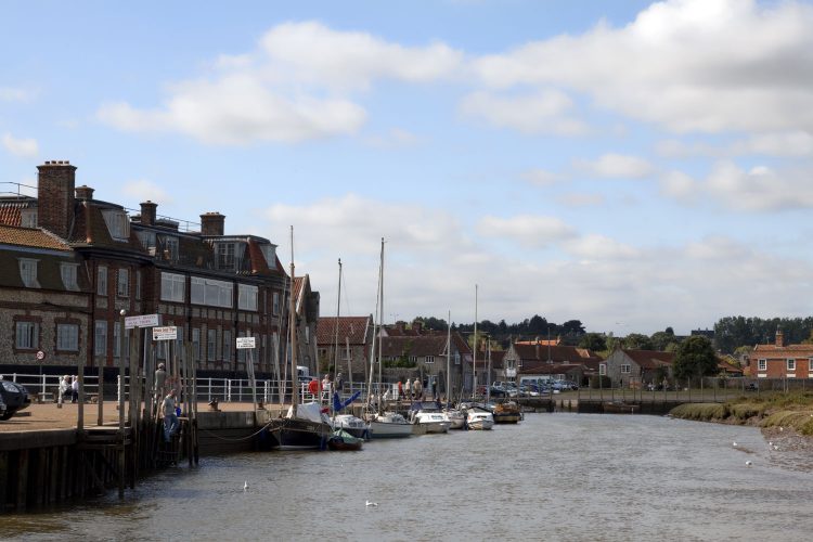 Boote im Blakeney Harbour, Norfolk