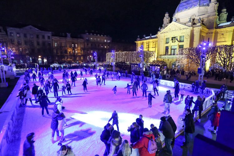 Schlittschuhlaufen in Zagreb