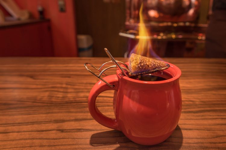 Brennende Feuerzangenbowle