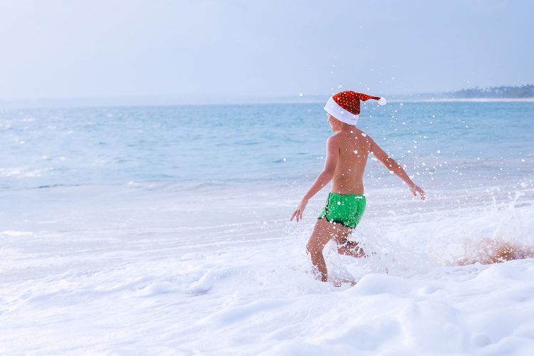 Weihnachten am Strand in Down Under