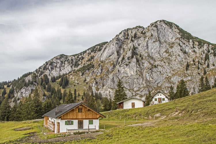 Viele Hütten sind im Herbst geschlossen. 