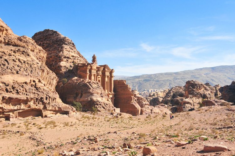 Wüstenlandschaft in Jordanien