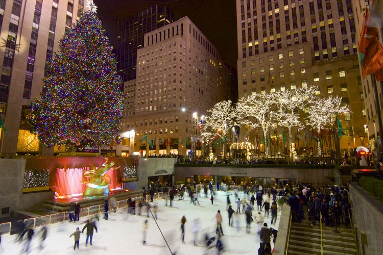 Eislaufen am Rockefeller Rink