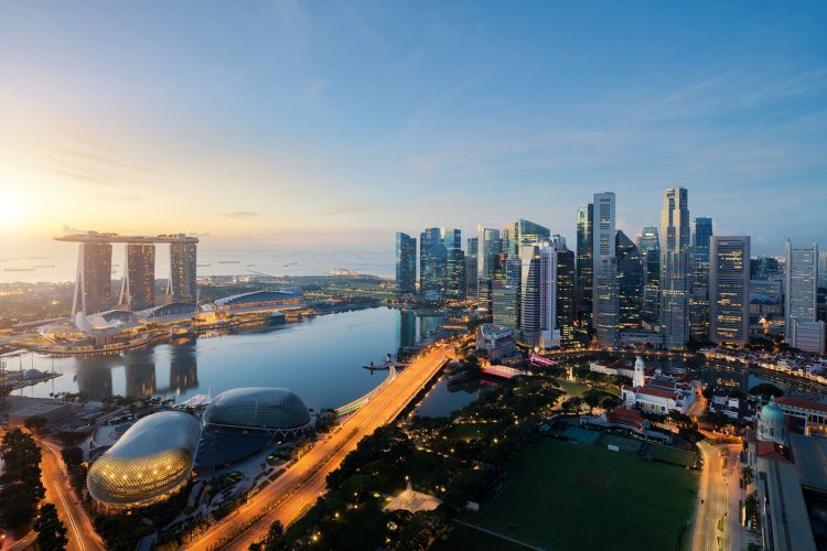 Skyline von Singapur