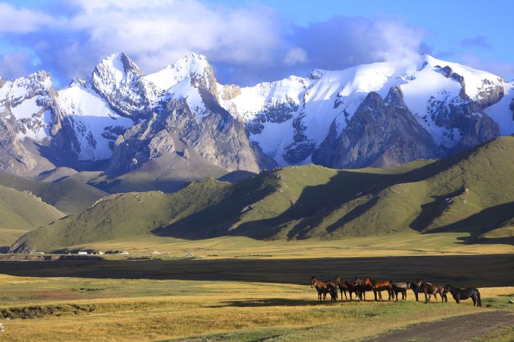 Atemberaubende Landschaft in Kirgisistan