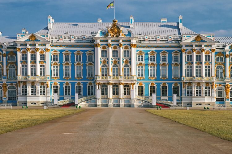 Der Katharinenpalast in St. Petersburg beherbergt das Bernsteinzimmer