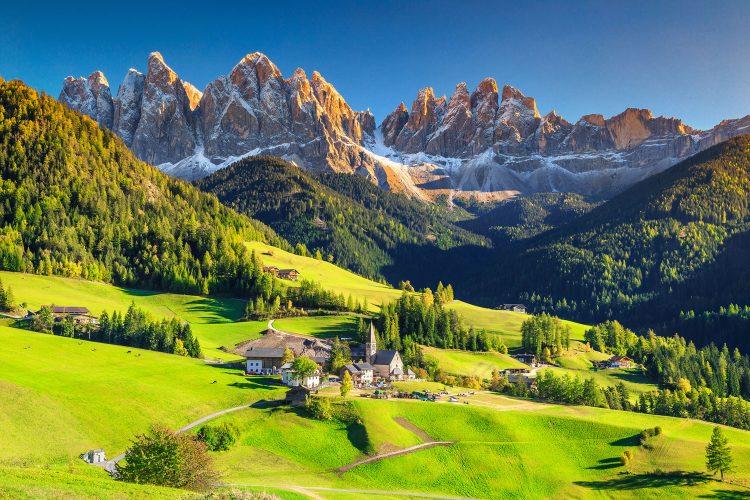 Blick auf die Dolomiten