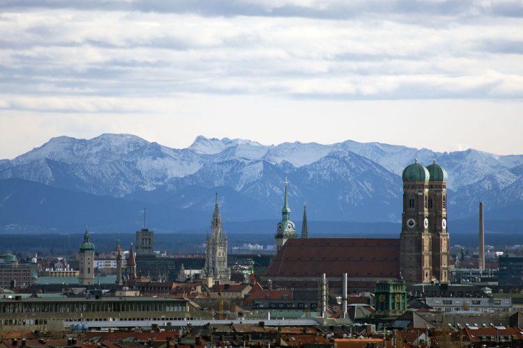 Alpenpanorama in München 