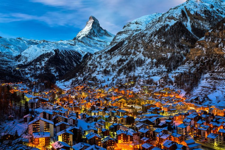 Zermatt am Fuß des Matterhorns