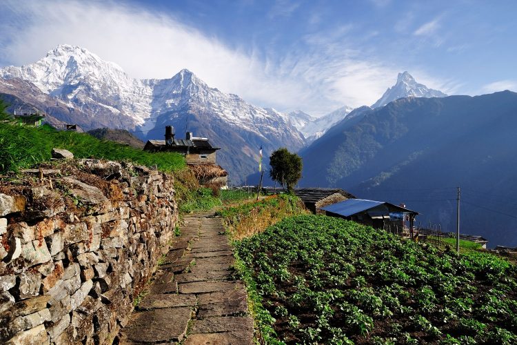 Blick auf den Annapurna, Nepal