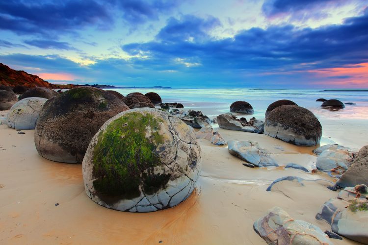 Moeraki Boulders in Neuseeland