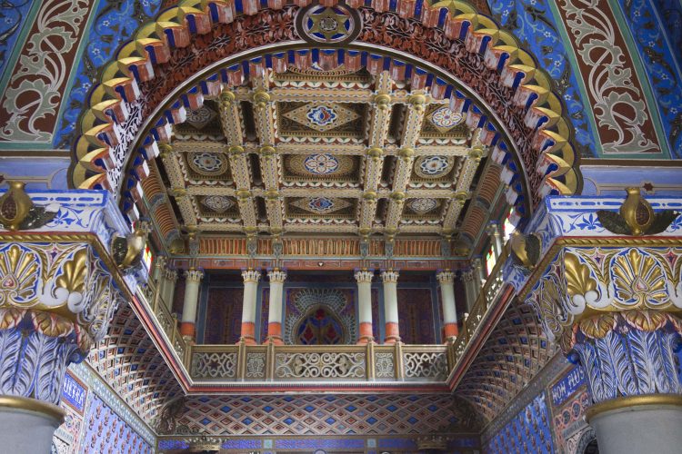 Verzierte Decke im Castello di Sammezzano