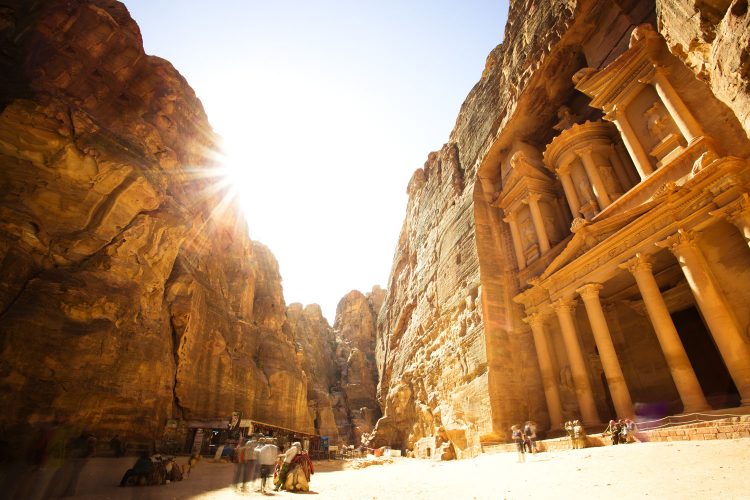 Felsenstadt Petra in Jordanien