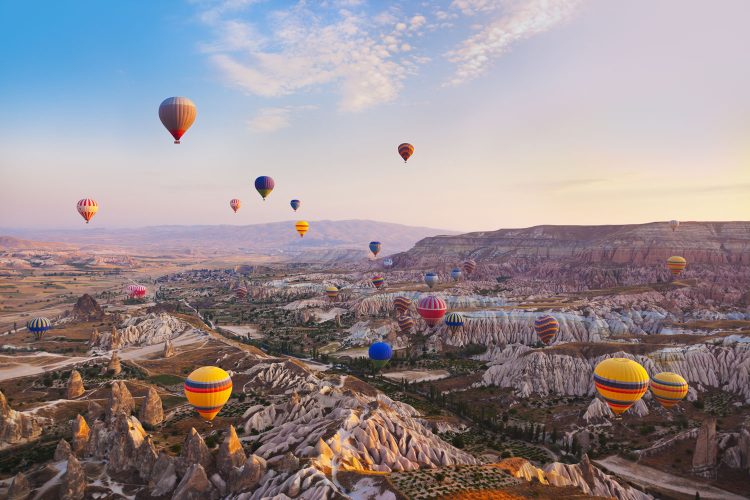 Heißluftballons über Kappadokien